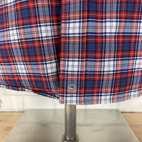 Vineyard Vines Shirt Men's Size Medium On The Go Performance Brr Button Up Plaid - Picture 3 of 12